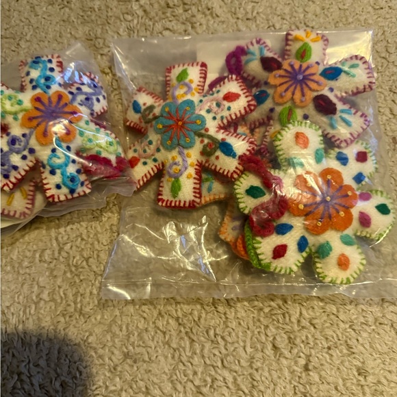 Colorful Felt Snowflake Ornaments - Picture 3 of 5